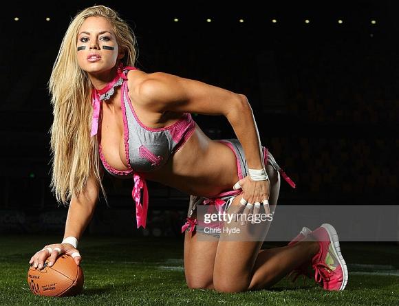 Female American football player