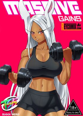 Cartoon Muscle Girl Picture