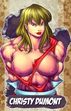 Muscle Girl Art Picture