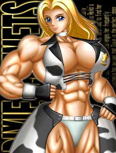 Muscle Girl Art Picture