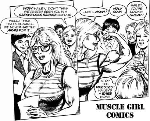 Muscle Girl Comic Picture