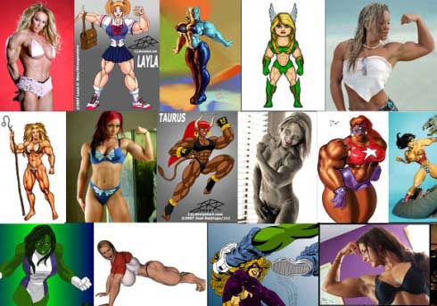 Female Muscle Art