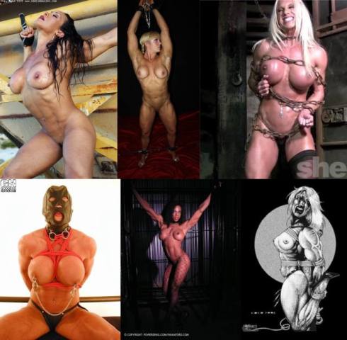 Muscle Girl Collage