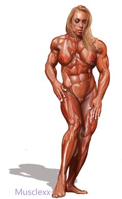 Muscle Woman Art Picture