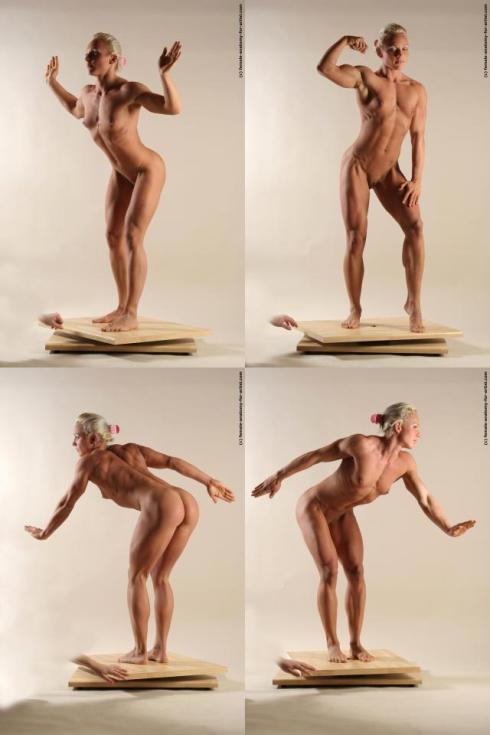 Pose Muscle Female Nude