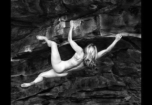 Nude Rock Climber Picture