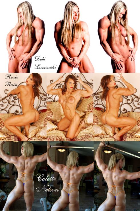 Female Bodybuilder Collage Picture